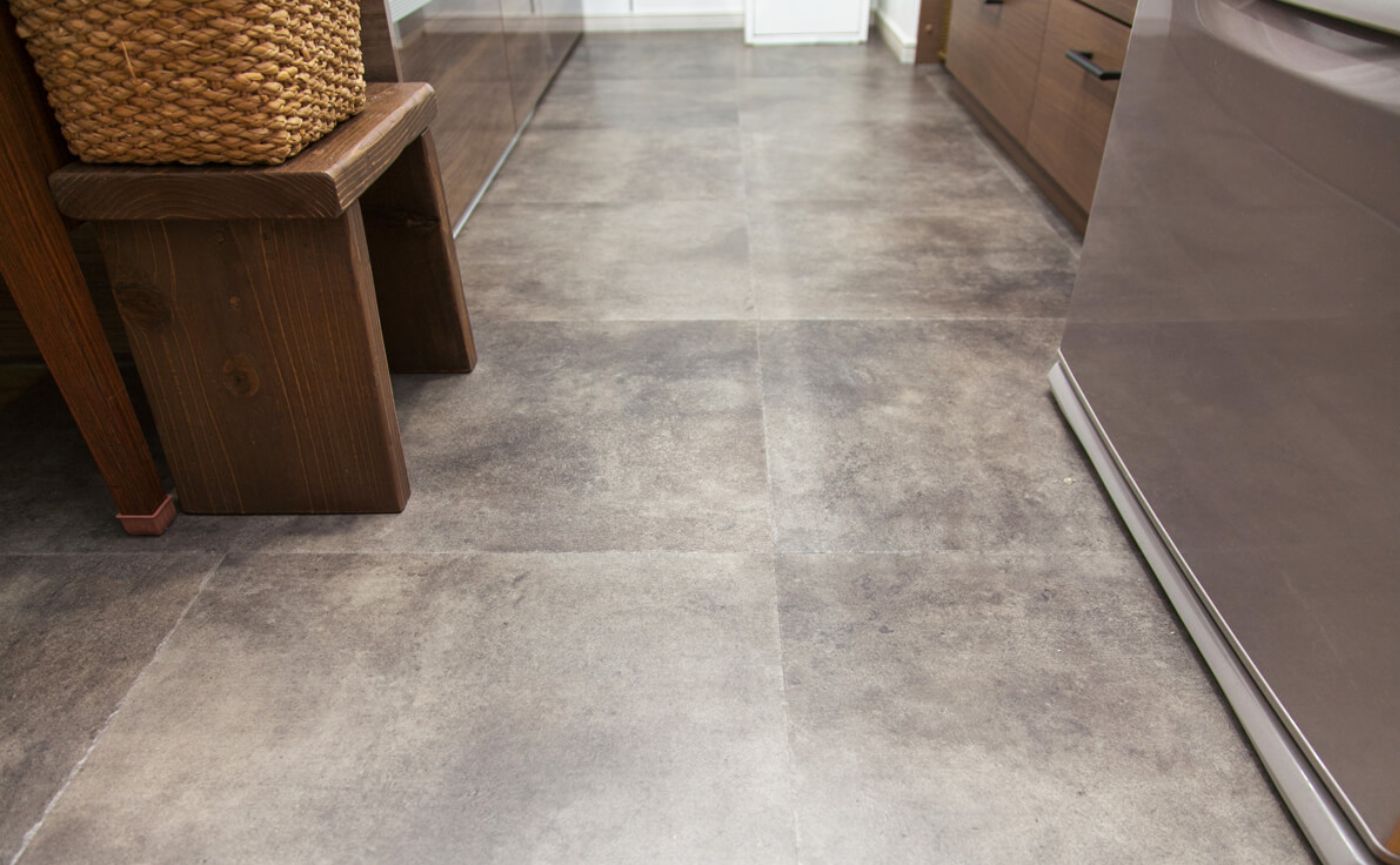 リビング床タイル