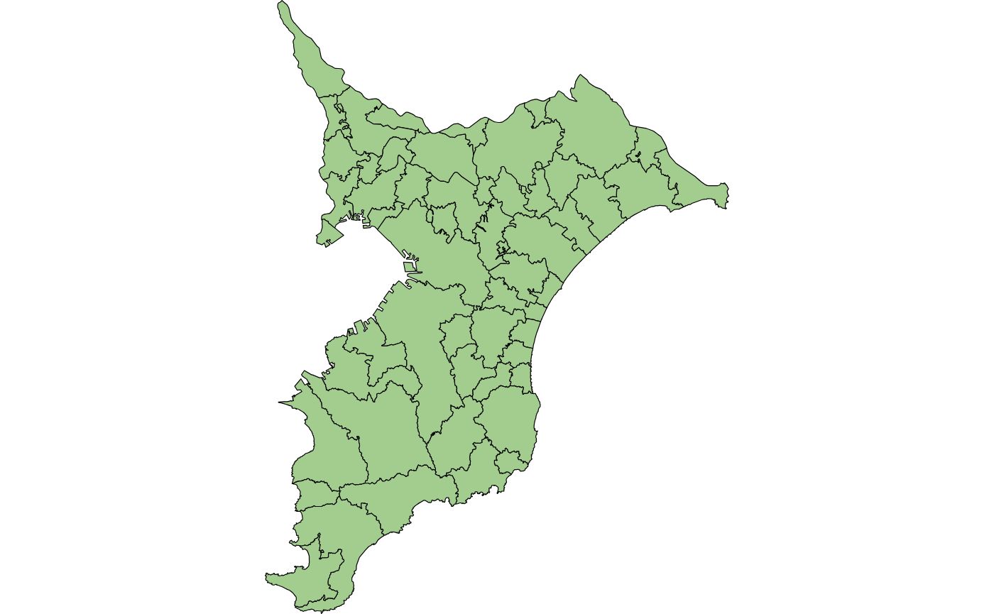 千葉県の地図
