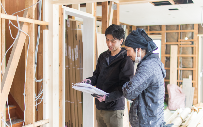自社施工の職人
